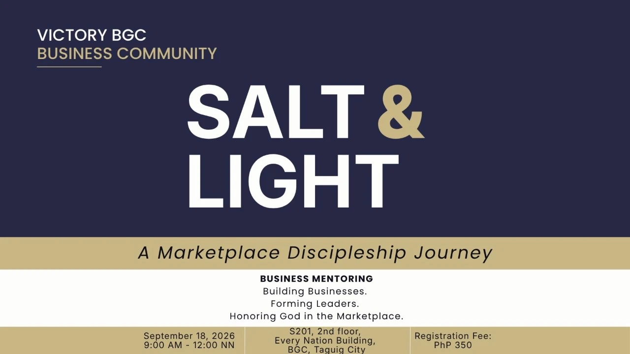 SALT & LIGHT: A Marketplace Discipleship Journey